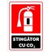 Semn cu stingator cu co2